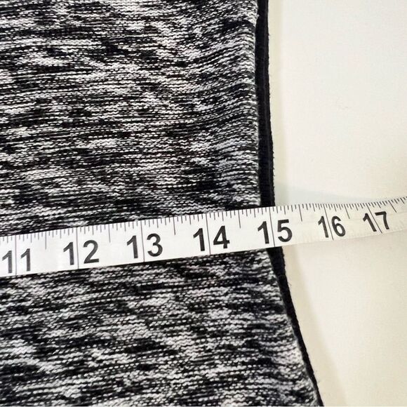 Athleta Retreat Marled Knit Sweater Dress Black Gray Size Small Cozy Couture - Picture 8 of 12